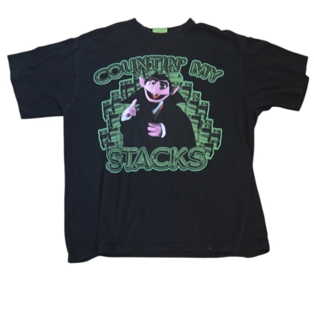 Cartoon Network VINTAGE 2007 SESAME STREET Countin  T SHIRT